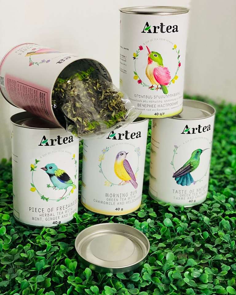 Recipientes cilíndricos de qualidade alimentar reciclados personalizados por atacado, tubo de papel de folhas soltas de chá, cilindro de embalagem, tubo de chá com tampa de metal