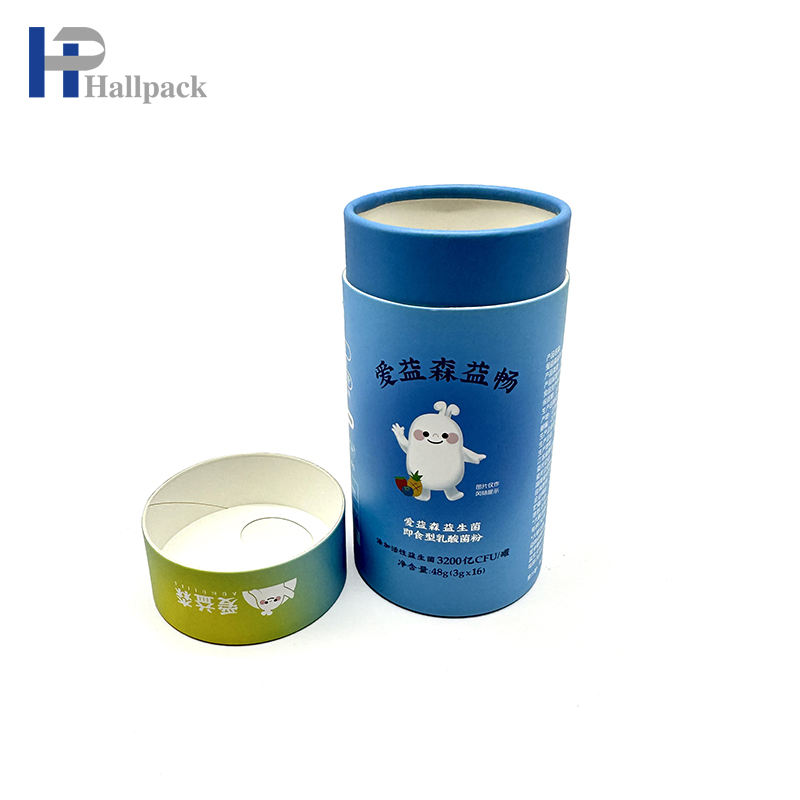 Tubos biodegradáveis ​​redondos vazios personalizados de marca própria Embalagem fácil de tubos de papel de rasgo