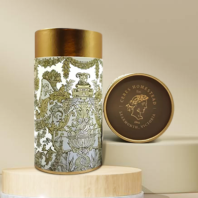 Tubo de papel de papelão cilíndrico para suco de bebida de café, champanhe e embalagem de tequila durável e forte