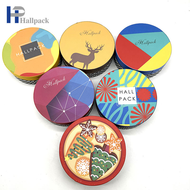 Tubo feito sob encomenda do papel do presente do Natal dos doces do produto comestível que empacota para a edição do Natal