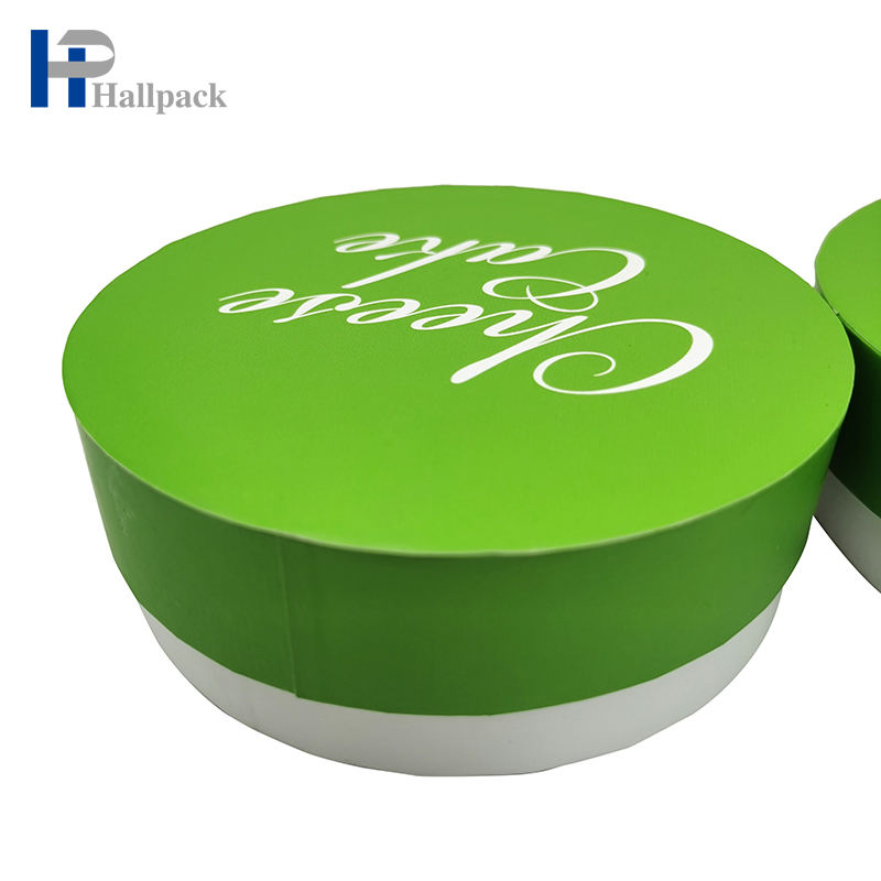 Empacotamento tomado partido liso biodegradável feito sob encomenda do tubo do papel do cilindro do bolo do produto comestível