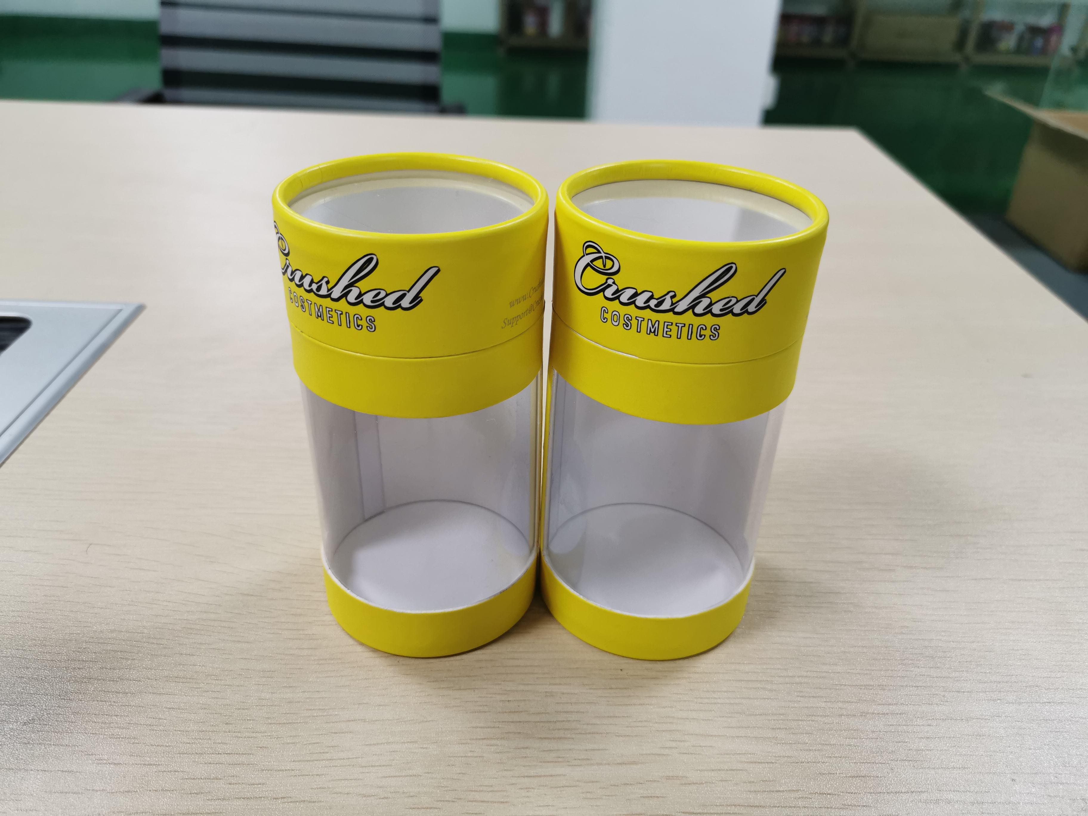 Embalagem de frasco de perfume para impressão de tubo de papel artesanal tubo de papel para lábios PET