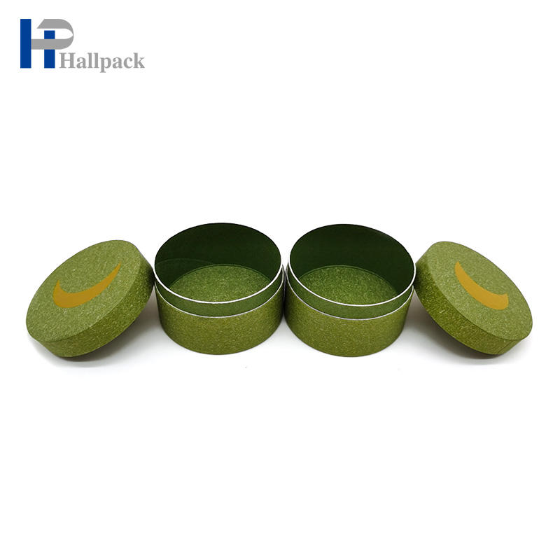 Tubo de papel verde de creme facial que empacota o tubo de envio da caixa de papel de embalagem do papel de embalagem