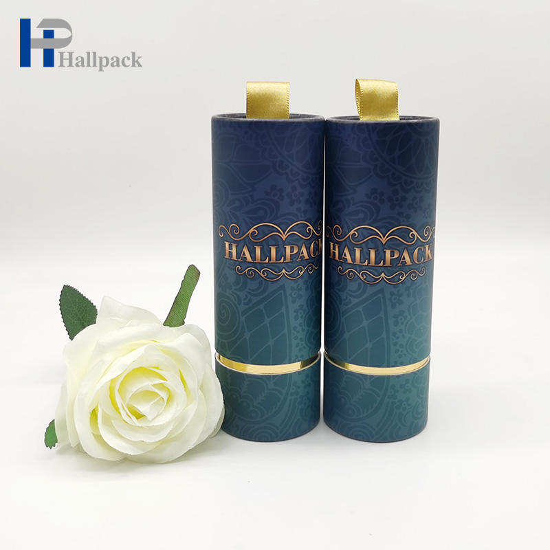 Tubo cosmético amigável do papel da garrafa de óleo essencial do tubo de papel da cópia a cores de Eco