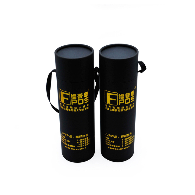 Tubo de papel para embalagem de papel Kraft criativo feito de fábrica na China com embalagem de alça