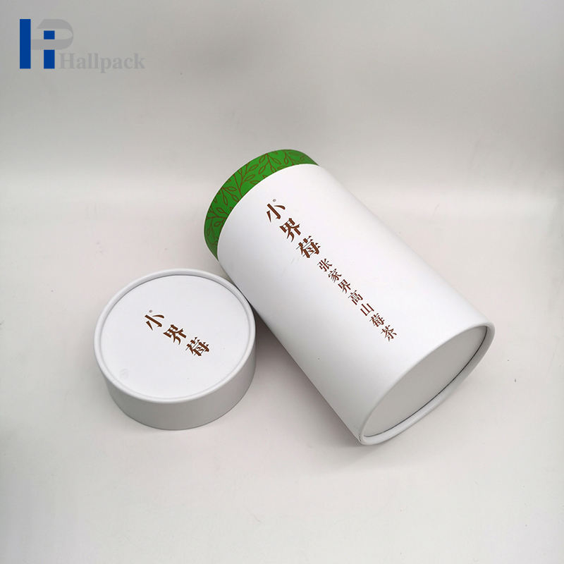 Tubos de papel de caixa de cilindro Kraft de chá e café de grau alimentício reciclado por atacado