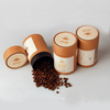 Embalagem de tubo de papel biodegradaável para tubo de embalagem de café com tampas