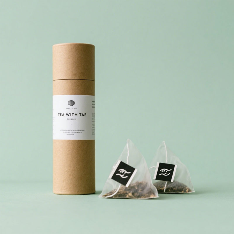 Logotipo personalizado biodegradável embalagens de tubo de papel redonda para especiarias secas pimentões secos