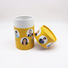 Tubo de caixa de papel kraft marrom de alta qualidade, personalizado, caixa redonda branca, cilindro biodegradável preto, embalagem de tubo de papel