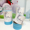 Embalagem de papel Kraft de borda plana ecológica Hallpack para embalagem de tubo de papelão artesanal de quebra-cabeça da moda de velas