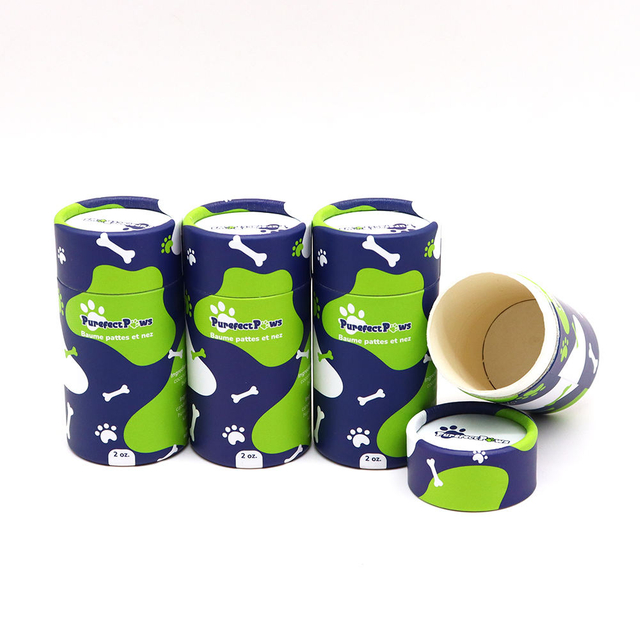 Atacado de papelão biodegradável pacote de tubo de papel de luxo papel kraft push up tubos protetor solar protetor solar tubo de papel para cuidados com animais de estimação