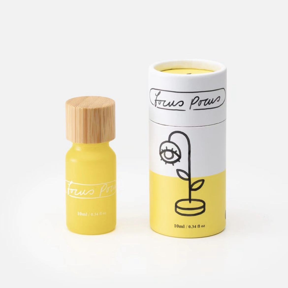 Impressão personalizada 30ml 50ml 100ml Óleo Essencial Perfume Cilindro de Papelão Redondo Tubo de Embalagem de Papel para Cuidados com a Pele Cosméticos