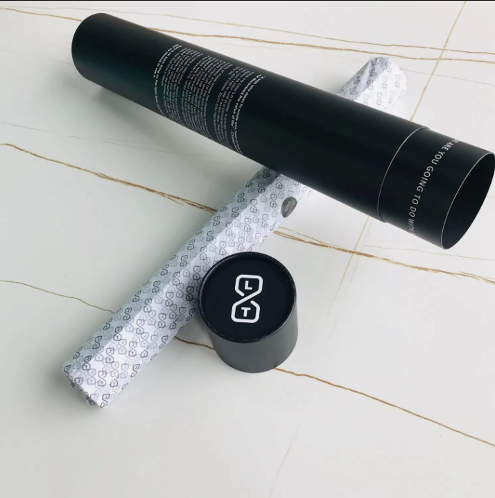 Tubos de papel de grau alimentício Kraft personalizados, embalagem de papelão, tubo de papel cilíndrico redondo