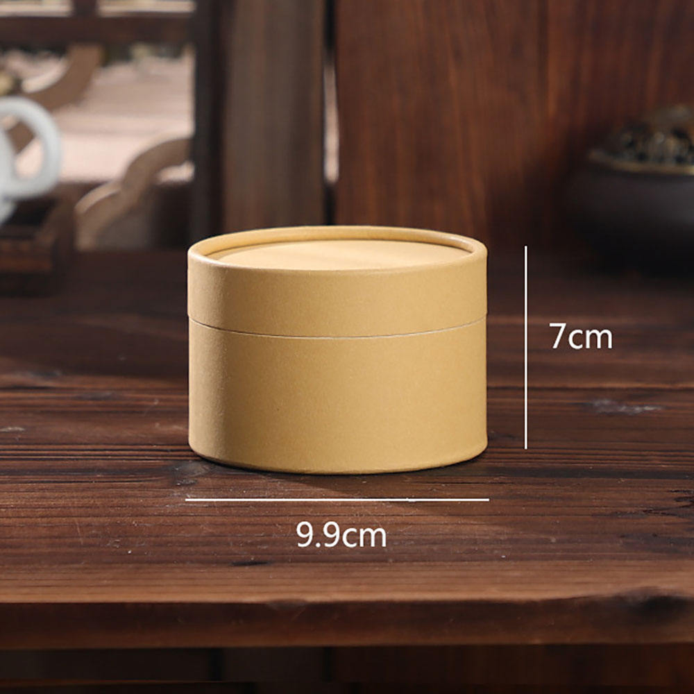 Embalagem de cilindro redondo de tubo de papel Kraft personalizado biodegradável de qualidade alimentar para pó de proteína de chá e grãos de café