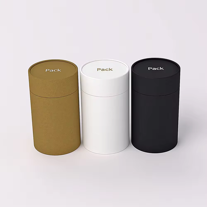 Caixa de tubo redondo embalada em papelão para agricultura orgânica com impressão personalizada para fertilizante de arroz, alimentação, vegetais, sementes de frutas