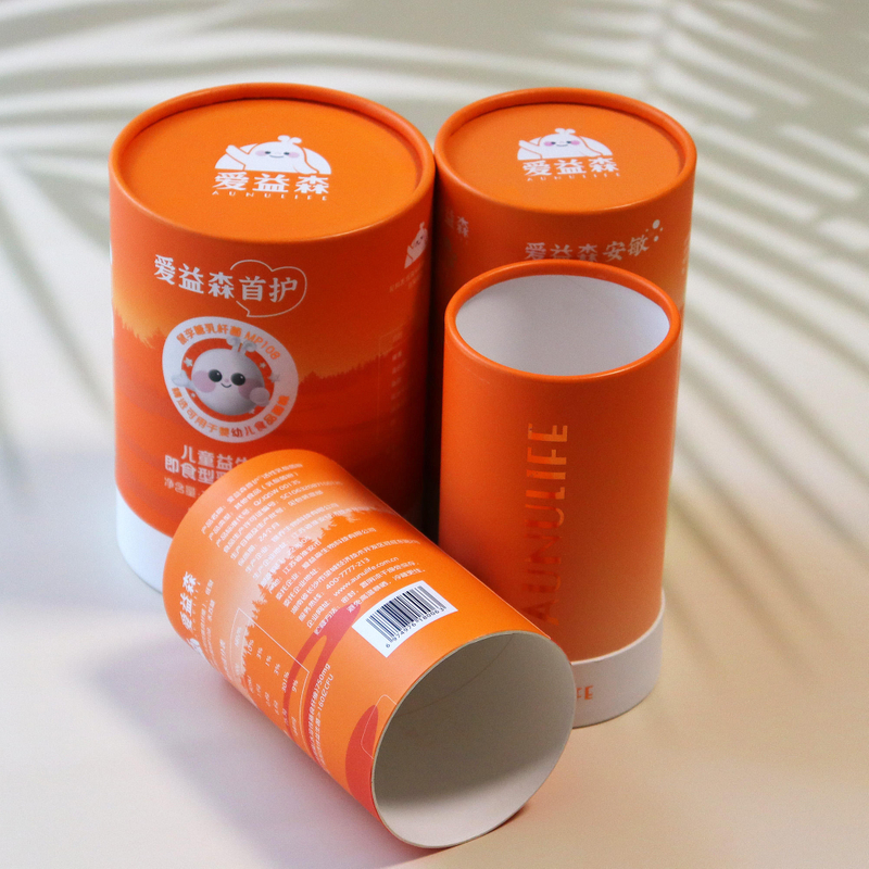 Venda quente caixa de cilindro de papel kraft de luxo personalizada para velas de óleo de perfume e óleos essenciais usam embalagens de tubos de papel