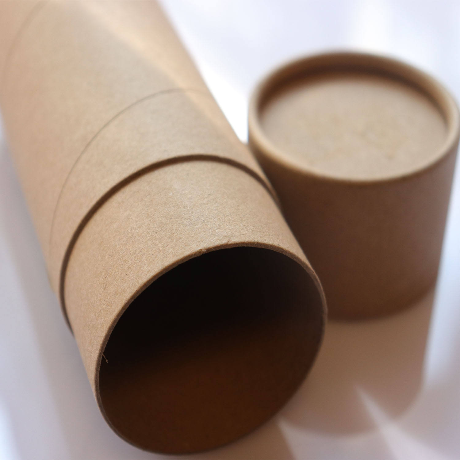 Tubo de embalagem mais barato para envio por correspondência, tubo de papel kraft ecológico de alta qualidade, tamanho personalizado para velas artesanais
