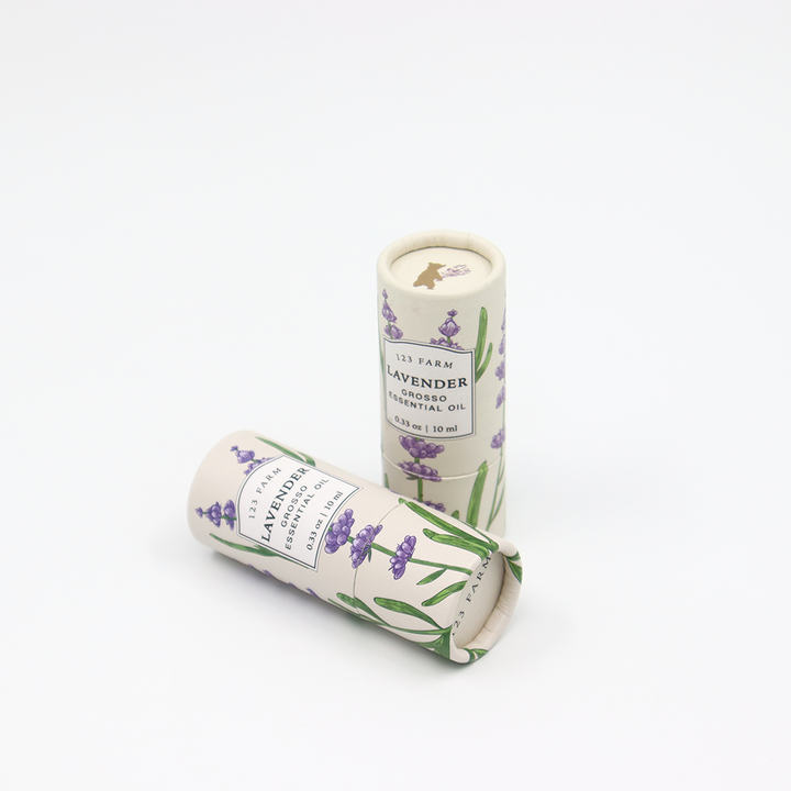 Embalagem de cosméticos personalizada de alta qualidade, caixa de cilindro de papelão, tubo de papel, embalagem para perfume, esmalte de unha, óleo essencial