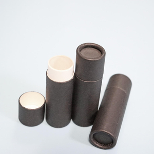 Tubos de lipbalm marrons pretos e brancos de 2 onças de venda quente com preço baixo