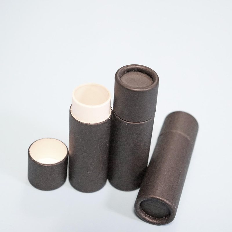 Tubos de lipbalm marrons pretos e brancos de 2 onças de venda quente com preço baixo