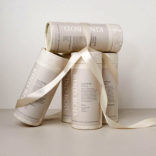 Tubo biodegradável feito à mão livre de plástico 100% que empacota o tubo redondo do empacotamento do cartão para a garrafa de perfume, óleo essencial