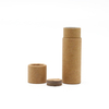 Atacado push up tubo de papel desodorante recipiente eco caixa de embalagem biodegradável papelão bálsamo labial tubo de papel kraft