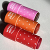 Tubo de bálsamo labial personalizado de papel livre de plástico biodegradável formato redondo push up cilindro barra de loção tubo de papel de embalagem