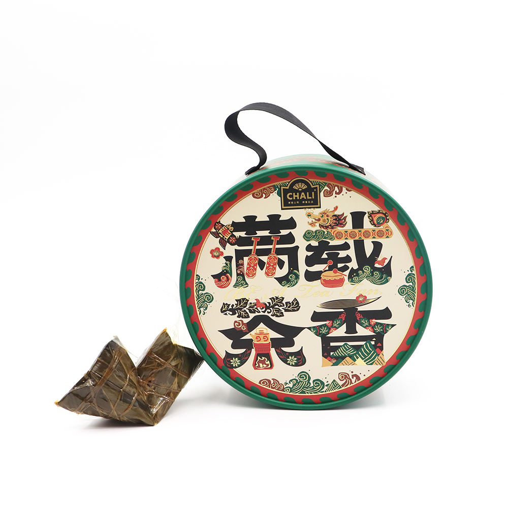 Design de luxo impresso mooncake bolinhos macaron sobremesa bolo de aniversário festa cilindro recipiente redondo tubo de papel embalagem