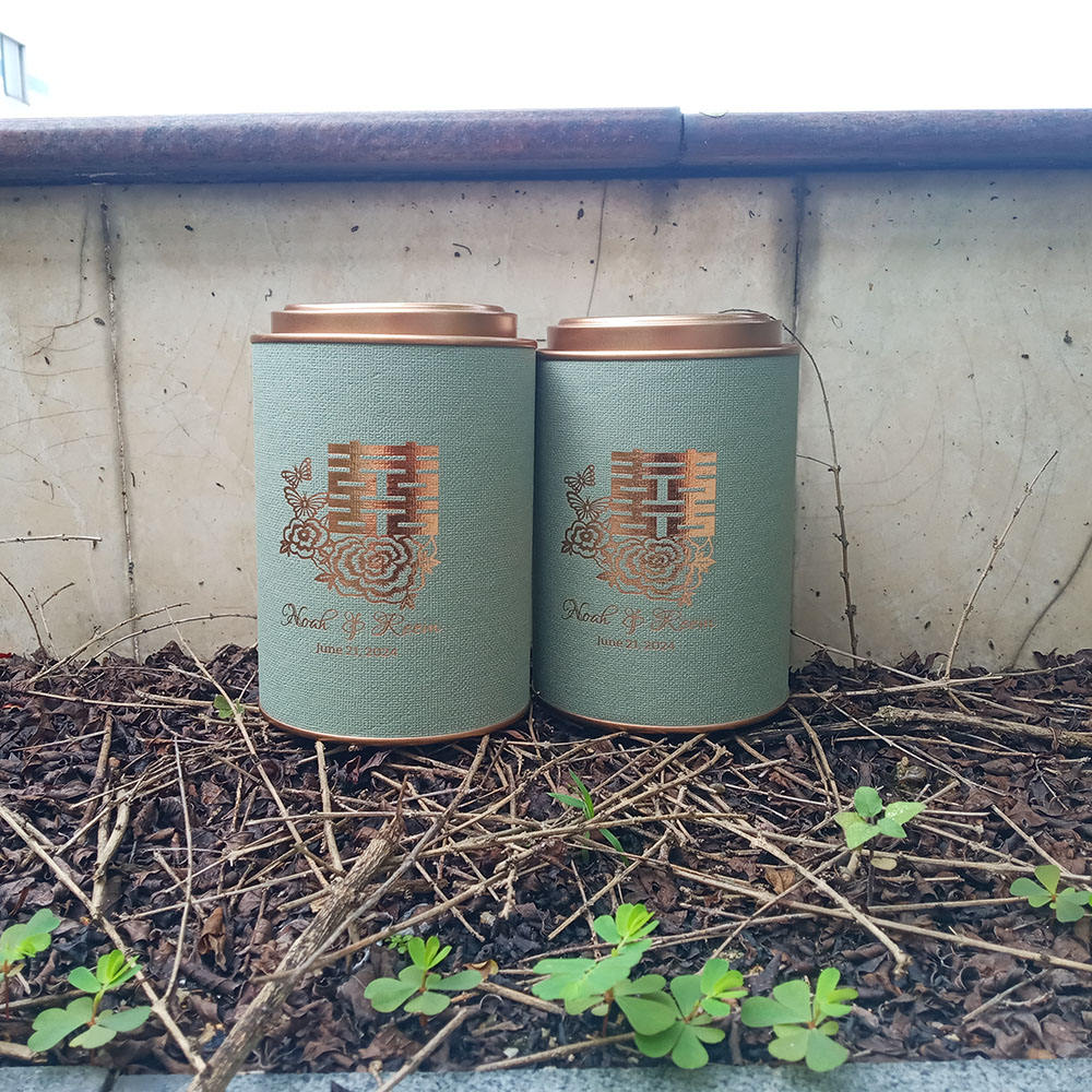 Cilindro redondo impresso personalizado, recipientes de armazenamento de papelão, tampa de metal para café, chá, embalagens de alimentos, cilindro redondo de papel