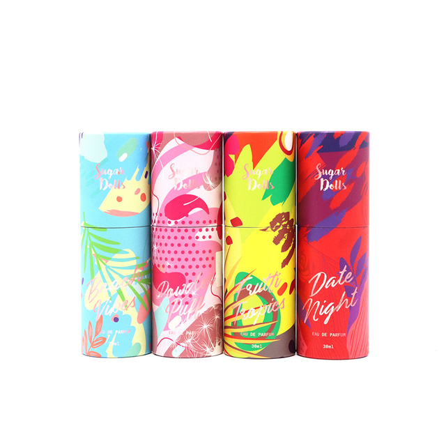 Tubo de papel kraft cilíndrico de alta qualidade, tubo de papel para embalagem, perfume, emulsão de óleo essencial, tubo de papel kraft, embalagem de 30ml