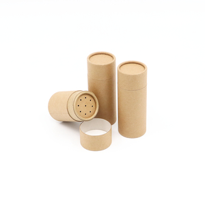 Tubo de papel feito sob encomenda amigável da caixa do cilindro do cartão do produto comestível de Eco que empacota com o abanador da peneira para a especiaria gourmet dos condimentos
