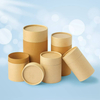 Tubo de papel Kraft personalizado 100% ecologicamente correto para embalagem de alimentos, folha, chá, flor, tubo de embalagem de chá