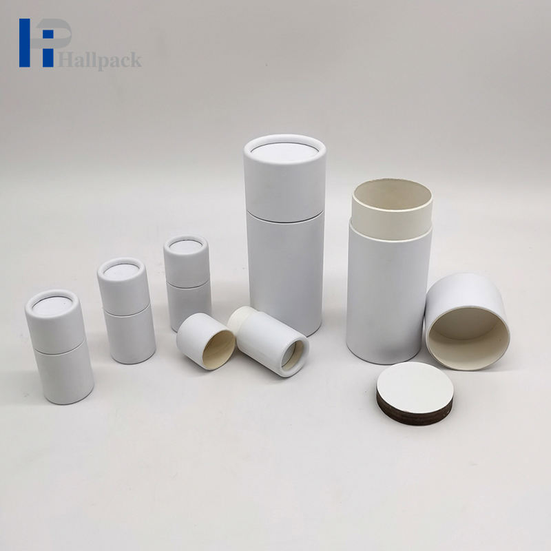 Empurre para cima o tubo de papel do recipiente da vara do desodorante do tubo do batom de empacotamento de papel