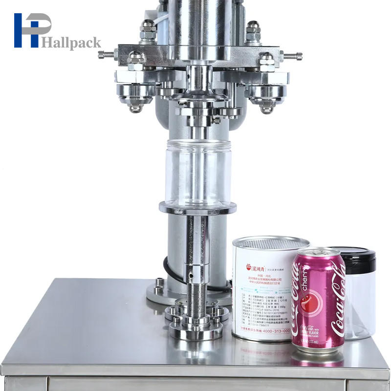 Máquina seladora vertical de aço inoxidável para latas automáticas na China