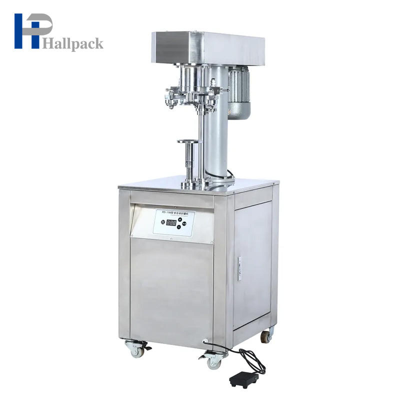 Máquina seladora vertical de aço inoxidável para latas automáticas na China