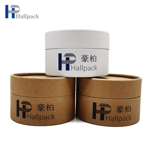 Caixa de embalagem de cilindro redondo Kraft personalizada de alta qualidade Tubo de papelão de papel cosmético Personalizar tubo de embalagem de papel