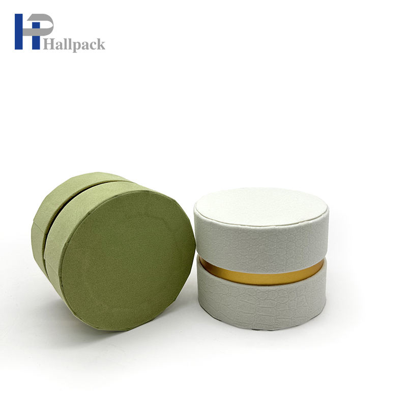 Embalagem durável e elegante de tubo de papel de cosméticos de luxo para produtos de maquiagem e cuidados com a pele