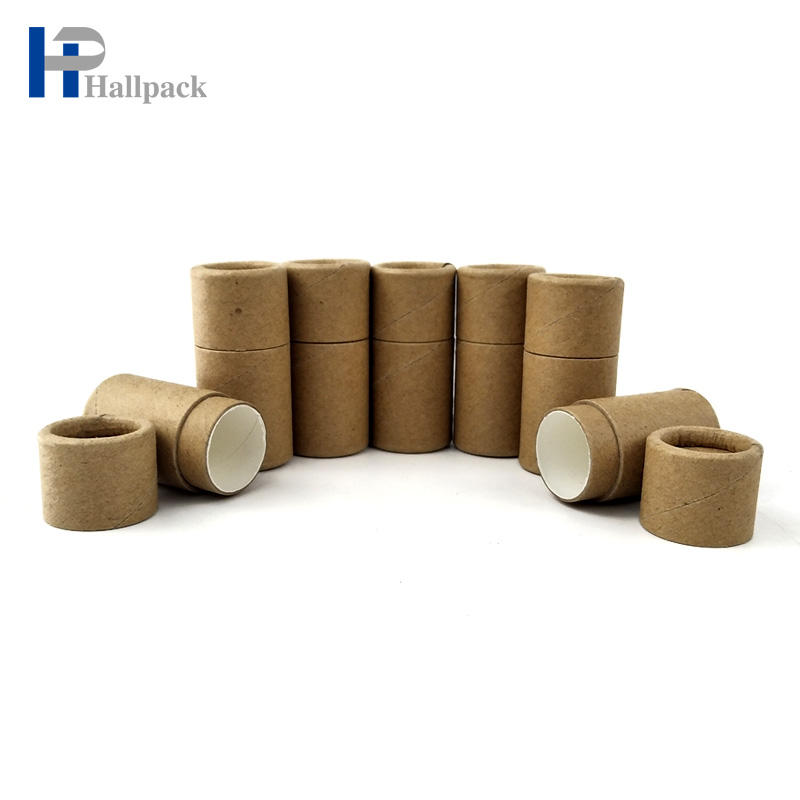 Tubo de papel de papelão vazio push up estilo bálsamo labial tubo de batom de papel