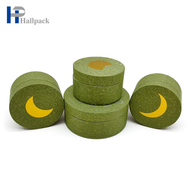 Tubo de papel verde de creme facial que empacota o tubo de envio da caixa de papel de embalagem do papel de embalagem