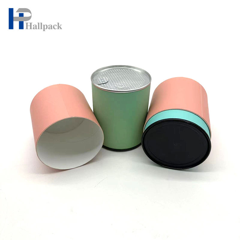 Embalagem interna do tubo do papel de cartão de Eco Kraft do tubo de papel da tampa do rasgo fácil