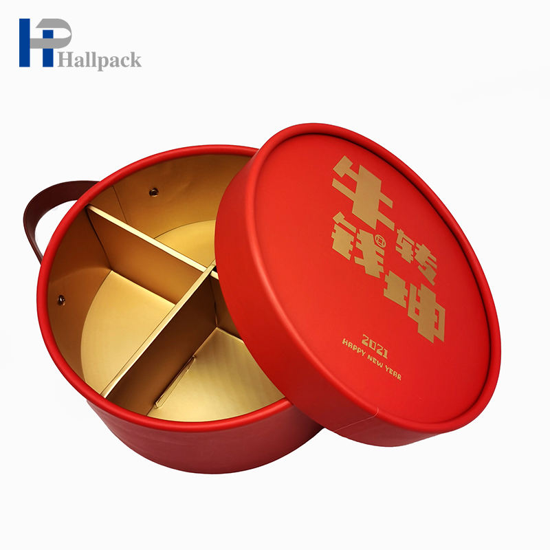 Embalagem luxuosa personalizada dos tubos de papel da caixa do pacote do presente do cartão