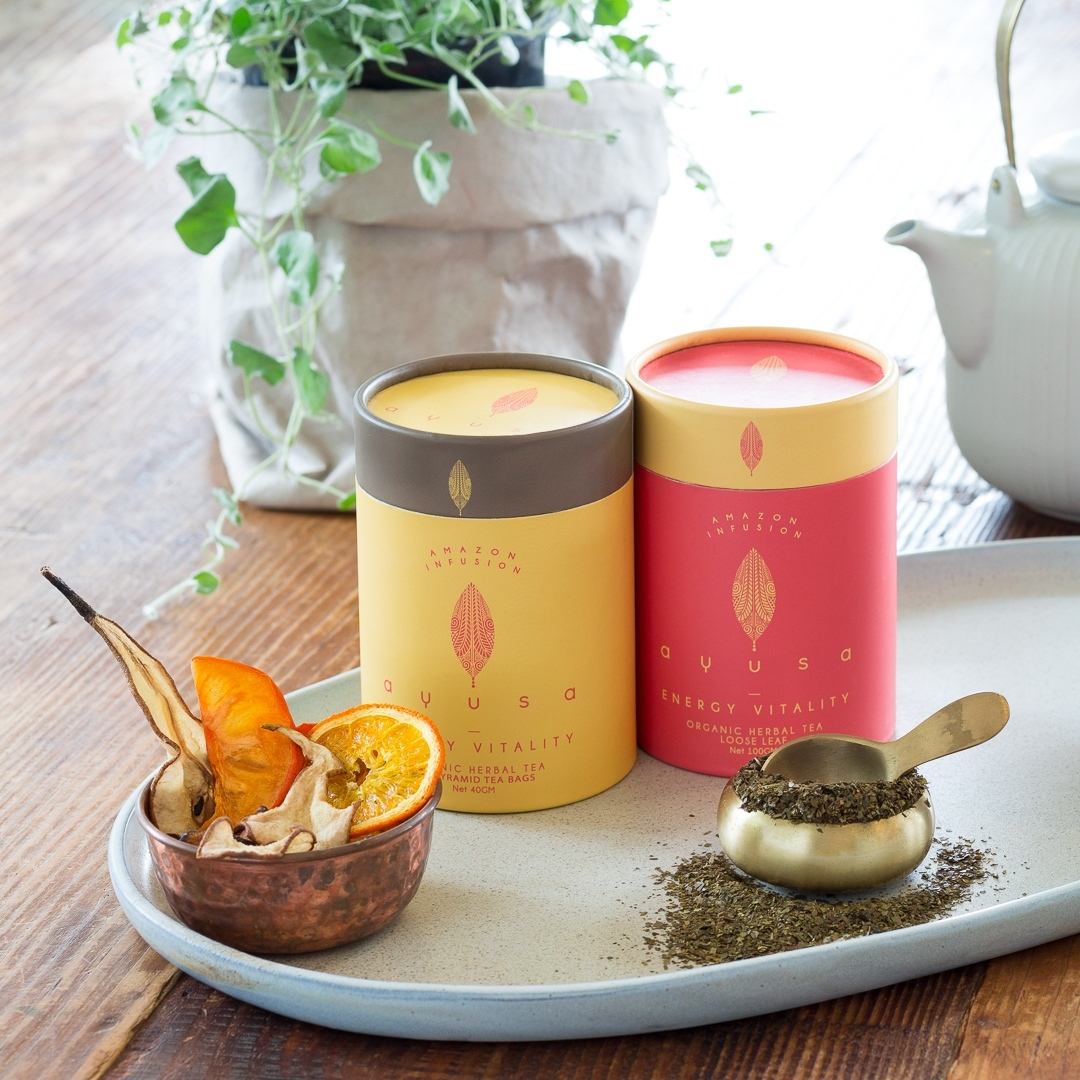 Caixa de tubo redondo biodegradável de alta qualidade, embalagem reciclável de cilindro de chá e café para bebidas