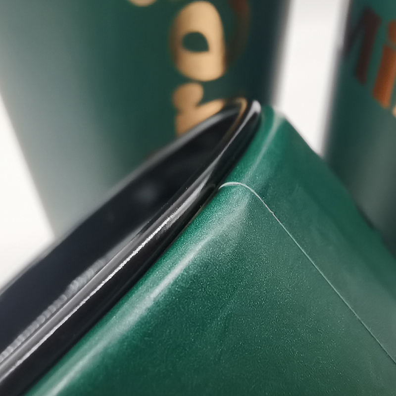 Tubo de papel cosmético redondo verde essência garrafa de óleo tubo de papel de embalagem
