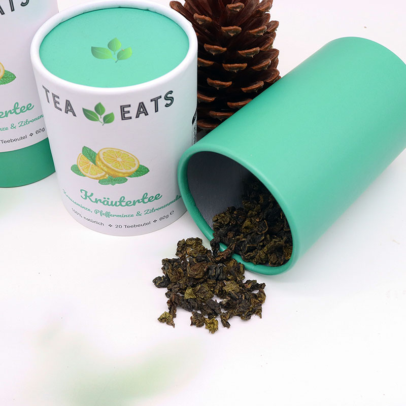 Embalagens de tubo de chá de papelão personalizadas biodegradáveis ​​para chá para chá de café