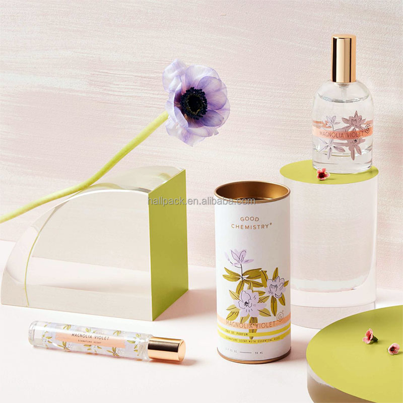 Tubo de papel impresso personalizado de fábrica para garrafa de perfume Bottle Handcraft Packaging Reciper