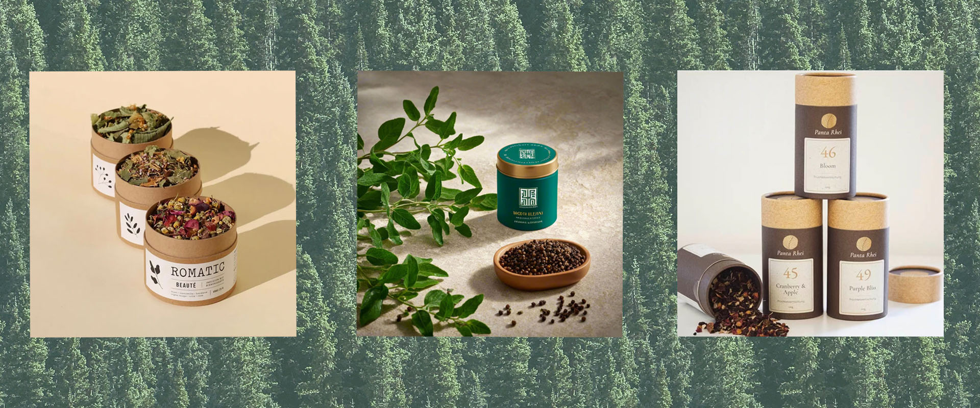 Embalagem do recipiente de chá