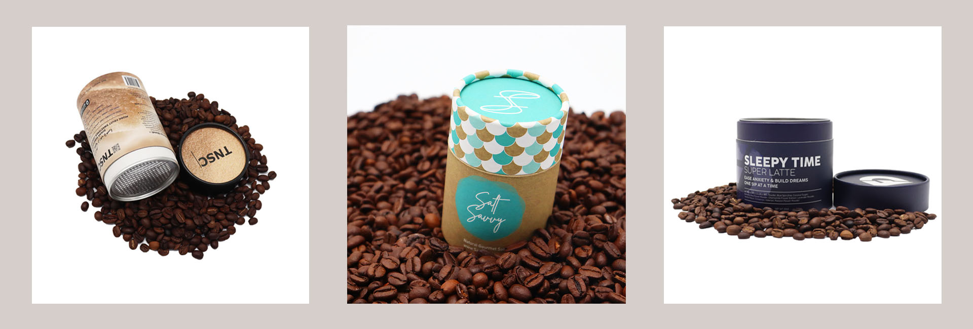 Embalagem do tubo de caf&eacute;