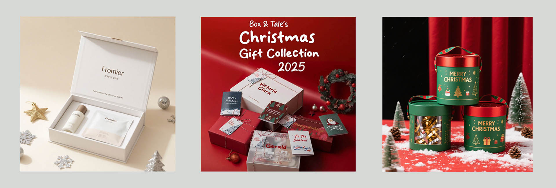 Embalagem de presente de Natal