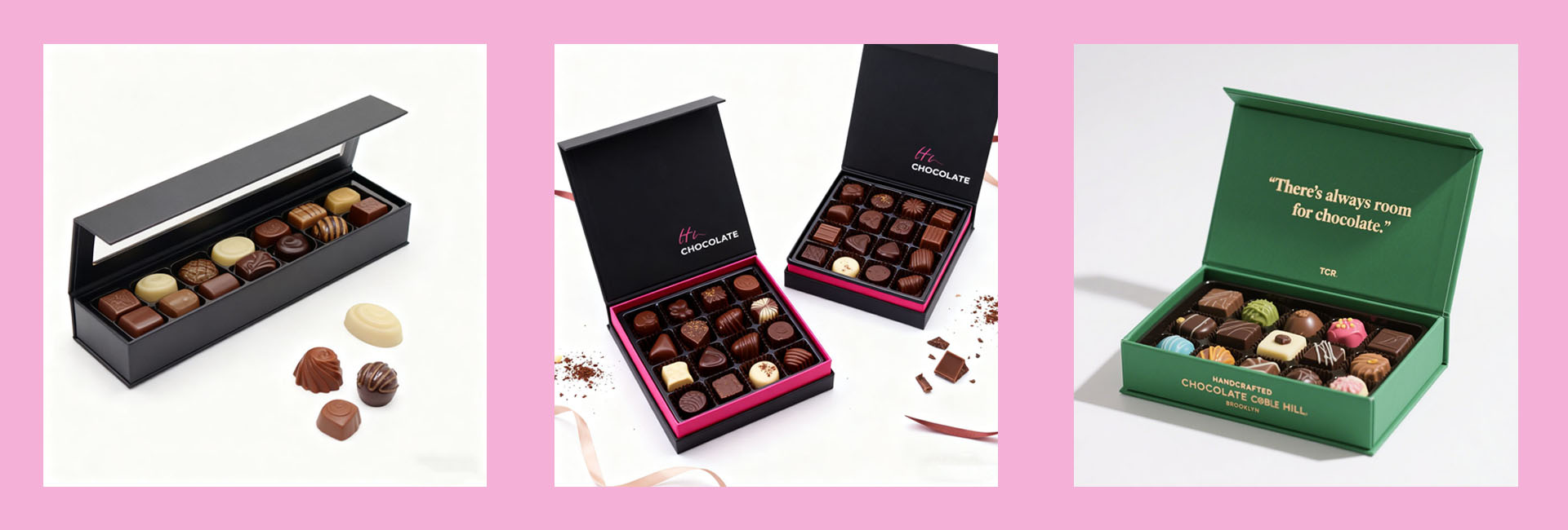 Caixa de embalagem de chocolates