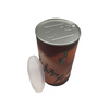 O recipiente de papel de empacotamento do chá personaliza o tubo de papel redondo do café que empacota a caixa do cilindro do produto comestível